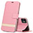 Handytasche Stand Schutzhülle Leder Hülle T14 für Apple iPhone 11 Rosa