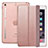 Handytasche Stand Schutzhülle Leder L05 für Apple iPad Mini 3 Rosegold