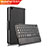 Handytasche Stand Schutzhülle Leder mit Tastatur für Huawei MediaPad T3 8.0 KOB-W09 KOB-L09 Schwarz