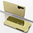Handytasche Stand Schutzhülle Leder Rahmen Spiegel Tasche L02 für Huawei Nova 6 Gold