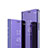 Handytasche Stand Schutzhülle Leder Rahmen Spiegel Tasche M01 für Huawei Mate 20 Lite Violett