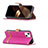 Handytasche Stand Schutzhülle Stoff für Apple iPhone 15 Pink