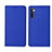 Handytasche Stand Schutzhülle Stoff für Realme X2 Blau