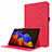 Handytasche Stand Schutzhülle Stoff für Samsung Galaxy Tab S7 4G 11 SM-T875 Rot