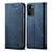 Handytasche Stand Schutzhülle Stoff für Xiaomi Mi 11X Pro 5G Blau