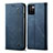 Handytasche Stand Schutzhülle Stoff für Xiaomi Redmi Note 11 4G (2021) Blau