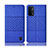 Handytasche Stand Schutzhülle Stoff H12P für Oppo A74 5G Blau