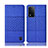 Handytasche Stand Schutzhülle Stoff H12P für Oppo A93s 5G Blau