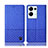 Handytasche Stand Schutzhülle Stoff H13P für Oppo Reno8 Pro+ Plus 5G Blau