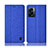 Handytasche Stand Schutzhülle Stoff H14P für Oppo A77 5G Blau