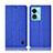 Handytasche Stand Schutzhülle Stoff H14P für Oppo A98 5G Blau