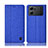 Handytasche Stand Schutzhülle Stoff H14P für Oppo K10 5G Blau
