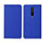Handytasche Stand Schutzhülle Stoff L01 für Xiaomi Redmi K30 4G Blau