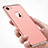 Hülle Luxus Metall Rahmen und Kunststoff M02 für Apple iPhone SE (2020) Rosegold