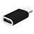 Kabel Android Micro USB auf Lightning USB H01 für Apple iPad Air 10.9 (2020) Schwarz