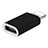 Kabel Android Micro USB auf Lightning USB H01 für Apple iPhone XR Schwarz