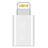 Kabel Android Micro USB auf Lightning USB H01 für Apple iPhone XR Weiß