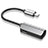 Kabel Lightning USB H01 für Apple iPad Mini 2 Silber