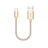 Kabel Type-C Android Universal 30cm S05 für Apple iPad Air 5 10.9 (2022) Gold