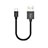 Kabel Type-C Android Universal 30cm S05 für Apple iPad Pro 11 (2022) Schwarz