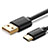 Kabel Type-C Android Universal T08 für Apple iPad Air 5 10.9 (2022) Schwarz