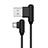 Kabel Type-C Android Universal T19 für Apple iPad Air 5 10.9 (2022) Schwarz