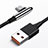 Kabel Type-C Android Universal T20 für Apple iPad Air 5 10.9 (2022) Schwarz