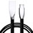 Kabel Type-C Android Universal T23 für Apple iPad Air 5 10.9 (2022) Schwarz