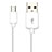 Kabel USB 2.0 Android Universal A02 Weiß