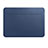Leder Handy Tasche Sleeve Schutz Hülle L01 für Apple MacBook 12 zoll Blau