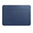 Leder Handy Tasche Sleeve Schutz Hülle L01 für Apple MacBook Air 13.3 zoll (2018) Blau