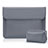 Leder Handy Tasche Sleeve Schutz Hülle L01 für Samsung Galaxy Book S 13.3 SM-W767 Grau