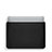 Leder Handy Tasche Sleeve Schutz Hülle L02 für Apple MacBook 12 zoll Schwarz