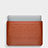 Leder Handy Tasche Sleeve Schutz Hülle L02 für Apple MacBook Pro 15 zoll Retina Braun
