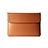 Leder Handy Tasche Sleeve Schutz Hülle L05 für Apple MacBook Air 13 zoll Orange