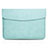 Leder Handy Tasche Sleeve Schutz Hülle L06 für Apple MacBook 12 zoll Cyan