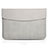 Leder Handy Tasche Sleeve Schutz Hülle L06 für Apple MacBook 12 zoll Grau