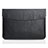 Leder Handy Tasche Sleeve Schutz Hülle L06 für Apple MacBook Air 13.3 zoll (2018) Schwarz