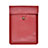 Leder Handy Tasche Sleeve Schutz Hülle L09 für Apple MacBook 12 zoll Rot