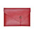 Leder Handy Tasche Sleeve Schutz Hülle L22 für Apple MacBook 12 zoll Rot