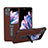 Luxus Leder Hülle Handyhülle und Kunststoff Schutzhülle Hartschalen Tasche BH10 für Oppo Find N2 Flip 5G