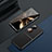 Luxus Leder Hülle Handyhülle und Kunststoff Schutzhülle Hartschalen Tasche DL1 für Huawei P60 Pocket