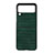 Luxus Leder Hülle Handyhülle und Kunststoff Schutzhülle Hartschalen Tasche H06 für Samsung Galaxy Z Flip3 5G Grün