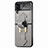 Luxus Leder Hülle Handyhülle und Kunststoff Schutzhülle Hartschalen Tasche L05 für Samsung Galaxy Z Flip3 5G Grau