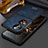 Luxus Leder Hülle Handyhülle und Kunststoff Schutzhülle Hartschalen Tasche LD3 für Huawei P60 Pocket Blau