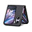 Luxus Leder Hülle Handyhülle und Kunststoff Schutzhülle Hartschalen Tasche SD1 für Oppo Find N2 Flip 5G