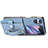 Luxus Leder Hülle Handyhülle und Kunststoff Schutzhülle Hartschalen Tasche SD11 für Oppo Find N2 Flip 5G