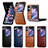 Luxus Leder Hülle Handyhülle und Kunststoff Schutzhülle Hartschalen Tasche SD5 für Oppo Find N2 Flip 5G