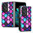 Luxus Leder Hülle Handyhülle und Kunststoff Schutzhülle Hartschalen Tasche SD7 für Oppo Find N2 5G
