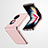 Luxus Leder Hülle Handyhülle und Kunststoff Schutzhülle Hartschalen Tasche ZL1 für Huawei P60 Pocket Rosegold